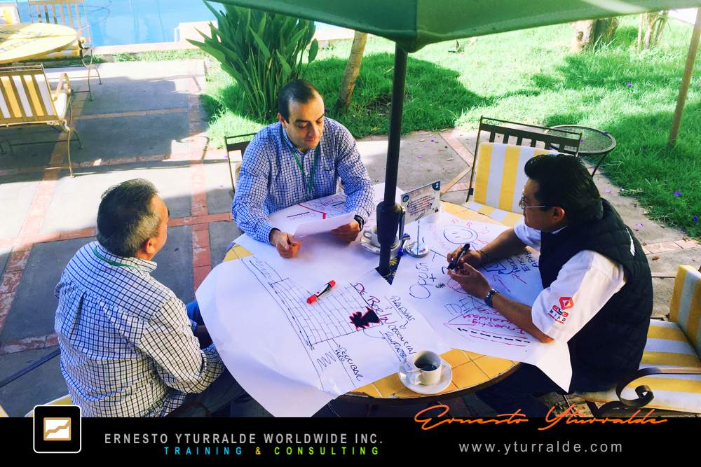 World Café Workshop para alinear propósito, visión y objetivos | Ernesto Yturralde Worldwide Inc.